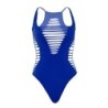 LEG AVENUE - BODY TANGA RACERBACK AZUL