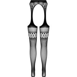 PASSION - S026 MEDIAS CON LIGUERO NEGRO TALLA ÚNICA