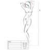 PASSION - WOMAN BS017 BODYSTOCKING BLANCO TALLA ÚNICA