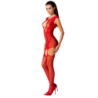 PASSION - WOMAN BS082 BODYSTOCKING ROJO TALLA ÚNICA
