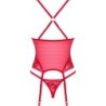OBSESSIVE - LACELOVE CORSET ROJO XS/S