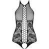 PASSION - BS094 BODYSTOCKING NEGRO TALLA ÚNICA