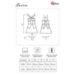 LIVCO CORSETTI FASHION - BARIRIN LC 90633 FALDA + PANTY NEGRO L/XL