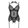 LIVCO CORSETTI FASHION - GIELLANDRA FOR THE SENSES COLLECTION CORSET + PANTY NEGRO L/XL