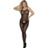 SUBBLIME - 951726 BODYSTOCKING CROTCHLESS DE REJILLA ELÁSTICO NEGRO TALLA ÚNICA