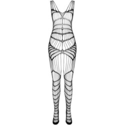 PASSION - BS 102 BODYSTOCKING NEGRO TALLA ÚNICA