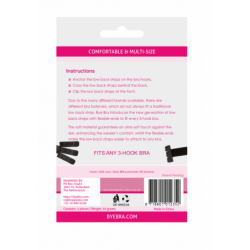 BYE-BRA - ADAPTADOR SUJETADOR ESPALDA ABIERTA NEGRO & BLANCO