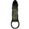 BAILE - FUNDA EXTENSORA PENE CON STRAP PARA TESTÍCULOS NEGRO 13.5 CM