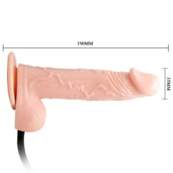 BAILE - INFLATABLE DILDO HINCHABLE REALÍSTICO CON VENTOSA 15 CM