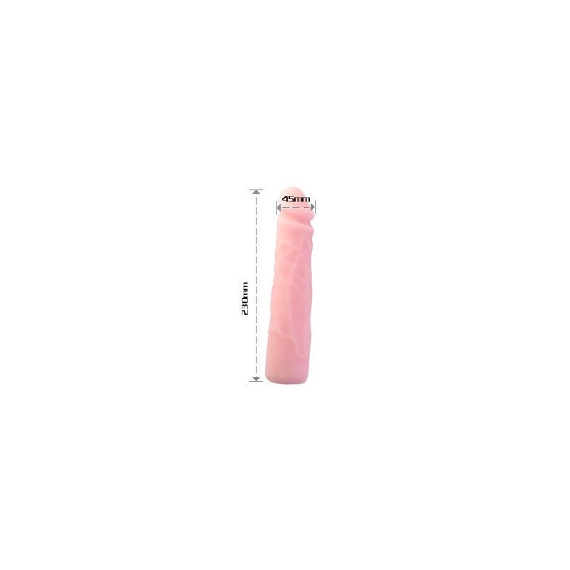 BAILE - DILDO SILICONA TACTO PIEL REALÍSTICO 23 CM