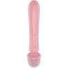 SATISFYER - TRIPLE LOVER MASAJEADOR VIBRADOR RABBIT ROSA