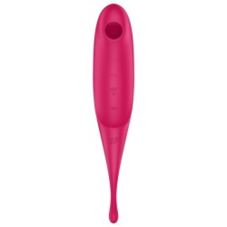 SATISFYER - TWIRLING PRO ESTIMULADOR Y VIBRADOR ROJO