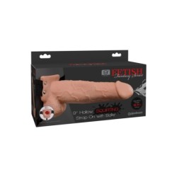 FETISH FANTASY SERIES - ARNÉS CON PENE REALÍSTICO EYACULADOR 22,9CM