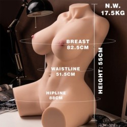 XISE - MURIEL TORSO REALÍSTICO FEMENINO CON THRUSTING 55 CM