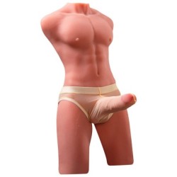 XISE - JASON HALF BODY TORSO REALÍSTICO MASCULINO CON THRUSTING Y VIBRACIÓN 55 CM