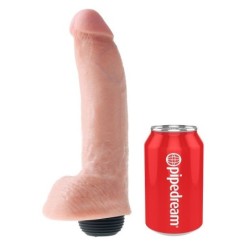 KING COCK - PENE REALÍSTICO EYACULADOR NATURAL 22.86 CM