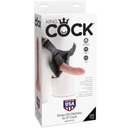 KING COCK - HARNESS CON PENE REALÍSTICO 15.20 CM