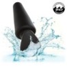 CALEXOTICS - ROCK BOTTOM PLUG ANAL CÓNICO 10 VIBRACIONES SILICONA NEGRO