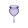 SATISFYER - FEEL GOOD KIT COPA MENSTRUAL LILA 15 + 20 ML