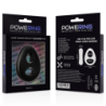 POWERING - SUPER FLEXIBLE Y RESISTENTE ANILLO PENE Y TESTÍCULOS  PR13  NEGRO