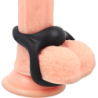 POWERING - SUPER FLEXIBLE Y RESISTENTE ANILLO PENE Y TESTÍCULOS  PR14  NEGRO