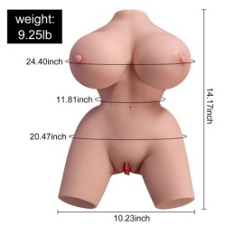 XISE - FRIEDA TORSO REALÍSTICO FEMENINO CON VIBRACIÓN 36 CM