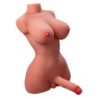 XISE - HERMOSA LADY BOY TORSO FEMENINO CON DILDO CON VIBRACIÓN Y THRUSTING 49 CM