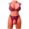 XISE - MIAH LADY BOY TORSO FEMENINO CON DILDO CON VIBRACIÓN Y THRUSTING 55 CM