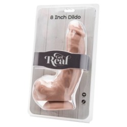 GET REAL - DILDO 20,5 CM CON TESTÍCULOS NATURAL