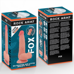 ROCKARMY - FOX DILDO REALISTA DDUAL DENSITY LIQUID SILICONE 19 CM -O- 3.2 CM