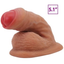 PRETTY LOVE - WARNELL DILDO ULTRA REALÍSTICO Y ELÁSTICO 9.5 CM MULATO