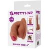 PRETTY LOVE - WARNELL DILDO ULTRA REALÍSTICO Y ELÁSTICO 9.5 CM MULATO