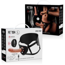 FETISH SUBMISSIVE CYBER STRAP - ARNÉS CON DILDO CONTROL REMOTO TECNOLOGÍA WATCHME L