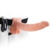 FETISH FANTASY SERIES - ARNÉS AJUSTABLE CONTROL REMOTO PENE REALÍSTICO CON TESTÍCULOS 23 CM