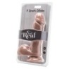 GET REAL - DILDO 18 CM CON TESTÍCULOS NATURAL