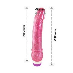 BAILE - VIBRADOR ROJO REALÍSTICO 23 CM
