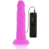 DIVERSIA - DILDO REALÍSTICO FLEXIBLE CON VIBRACIÓN LILA 23 CM -O- 4.3 CM
