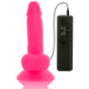 DIVERSIA - DILDO REALÍSTICO FLEXIBLE CON VIBRACIÓN ROSA 17 CM -O- 3.3 CM