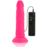 DIVERSIA - DILDO REALÍSTICO FLEXIBLE CON VIBRACIÓN ROSA 23 CM -O- 4.3 CM
