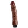 KING COCK - DILDO VIBRADOR MARRÓN 20.32 CM