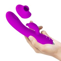 PRETTY LOVE - REGINA VIBRADOR-ONDAS ESTIMULADORAS RECARGABLE MORADO