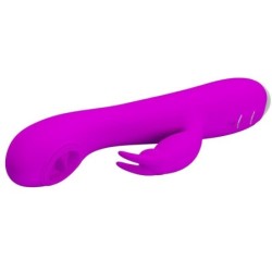 PRETTY LOVE - RACHEL VIBRADOR RECARGABLE CON ONDAS ESTIMULADORAS MORADO