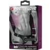 PRETTY LOVE - VITO STRAP ON CON DILDO HUECO Y VIBRACIÓN 17.3 CM