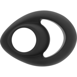 POWERING - SUPER FLEXIBLE Y RESISTENTE ANILLO PENE Y TESTÍCULOS  PR14  NEGRO