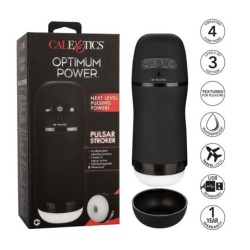 CALEXOTICS - OPTIMUM POWER MASTURBADOR CON VIBRACIÓN Y ONDAS ESTIMULADORAS