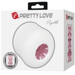 PRETTY LOVE - CRYSTLE MASTURBADOR MASCULINO BLANCO