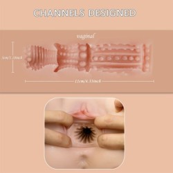 XISE - ETHEL THRUSTING MASTURBADOR VAGINA REALÍSTICO CON VIBRACIÓN MULTIPOSICIÓN