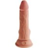 KING COCK - PLUS 3D DILDO CON TESTÍCULOS 17 CM
