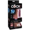 KING COCK - PLUS 3D DILDO CON TESTÍCULOS 17 CM