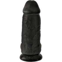 KING COCK - PENE REALÍSTICO CHUBBY 23 CM NEGRO